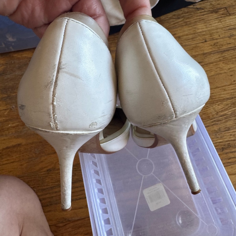 ZARA White High Heel Pumps - Picture 7 of 8